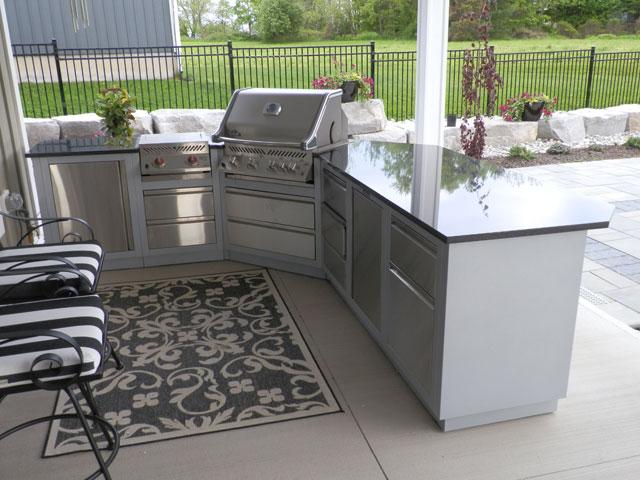 A fireplace installation by The One Stop Fireplace Shop in the Niagara Peninsula