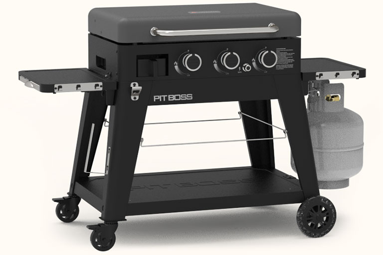 The Bull Pit Griddle 3 gas griddle, available at The One Stop Fireplace Shop