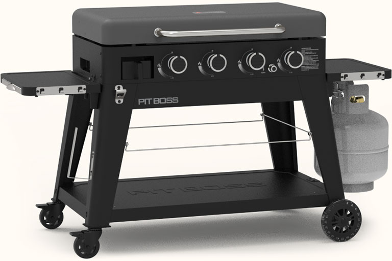 The Bull Pit Griddle 4 gas griddle, available at The One Stop Fireplace Shop