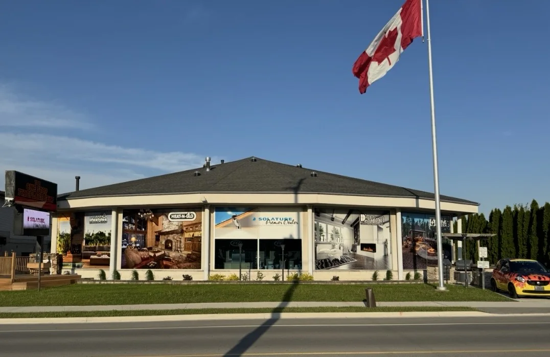 The The One Stop Fireplace Shop storefront in Niagara Falls, ON